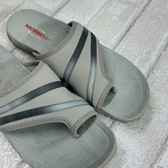 Merrell Light Gray Slide Sandals - Picture 4 of 4